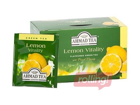 Tēja zaļā Ahmad Green Lemon, 20 pac.