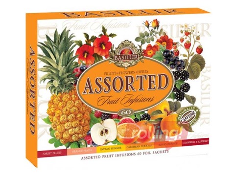 Tēja augļu asorti Basilur Fruit Infusion, 60 pac.