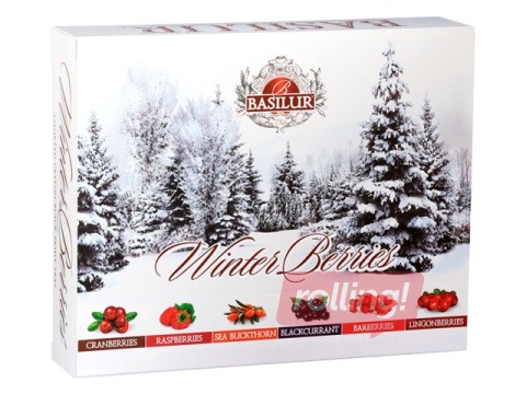 Tēju asorti Basilur Winter berries assorted, 2g x 60 pac.
