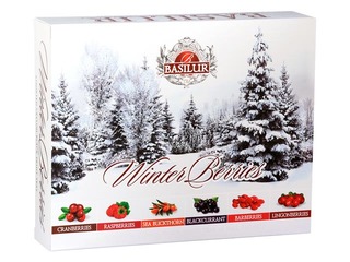 Tēju asorti Basilur Winter berries assorted, 2g x 60 pac.