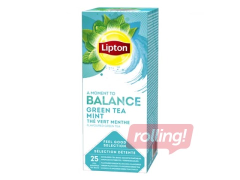 Tēja zaļā Lipton Mint, 25 pac.