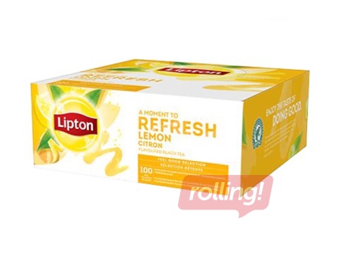 Tēja melnā Lipton Lemon, 100 pac.