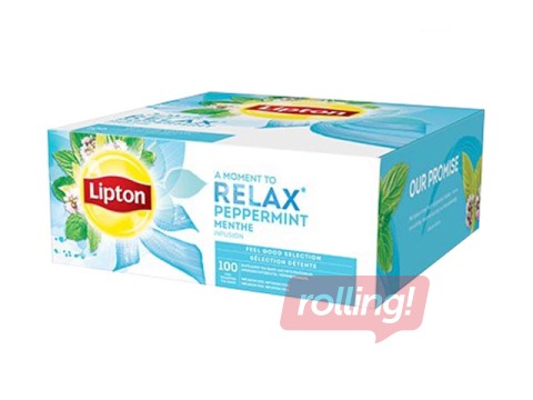 Tēja piparmētru Lipton, 100 pac.
