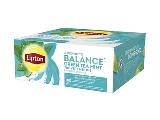 Tēja zaļā Lipton Mint, 100 pac.