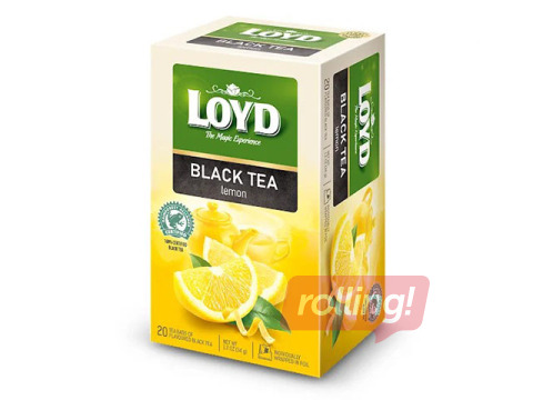 Tēja melnā Loyd, ar citronu, 20x1.7g
