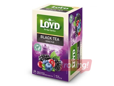 Tēja melnā Loyd ar meža ogu garšu, 20x1,7g