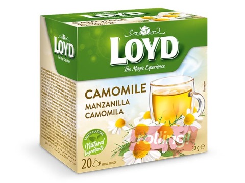 Tēja kumelīšu Loyd Pyramids Herbal, 20 x 1,5g