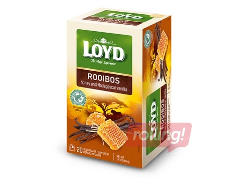 Tēja sarkanā Loyd Honey & Madagascar Vanilla, 20x2g