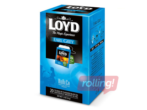 Tēja melnā Loyd Earl Grey FS, 20x1,7g