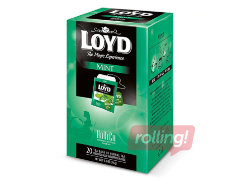 Tēja piparmētru Loyd FS, 20 x 1.7g