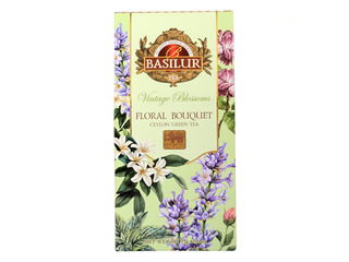 Tēja zaļā Basilur Vintage Blossoms Floral Bouquet, 75g
