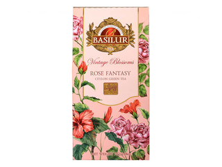 Tēja zaļā Basilur Vintage Blossoms Rose Fantasy, 75g