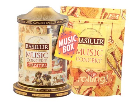 Melnā tēja Basilur Music Concert Christmas, 100g
