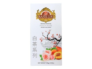 Tēja baltā Basilur Premium White Tea  Peach&Rose, 100g