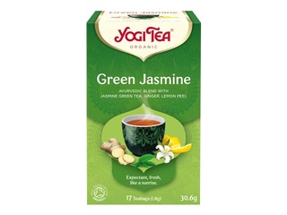 Tēja ajūrvēdas Bio Yogi Zaļā ar jasmīnu, 17 pac.