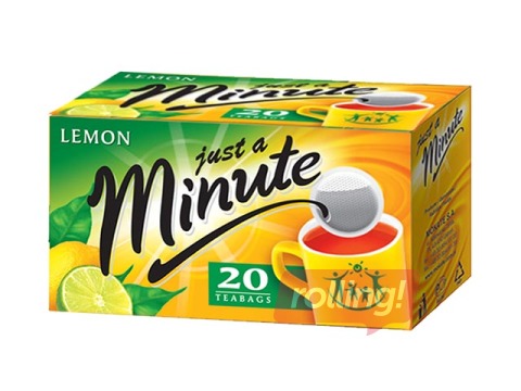 Tēja melnā Just a Minute ar citronu 20x1.4g 