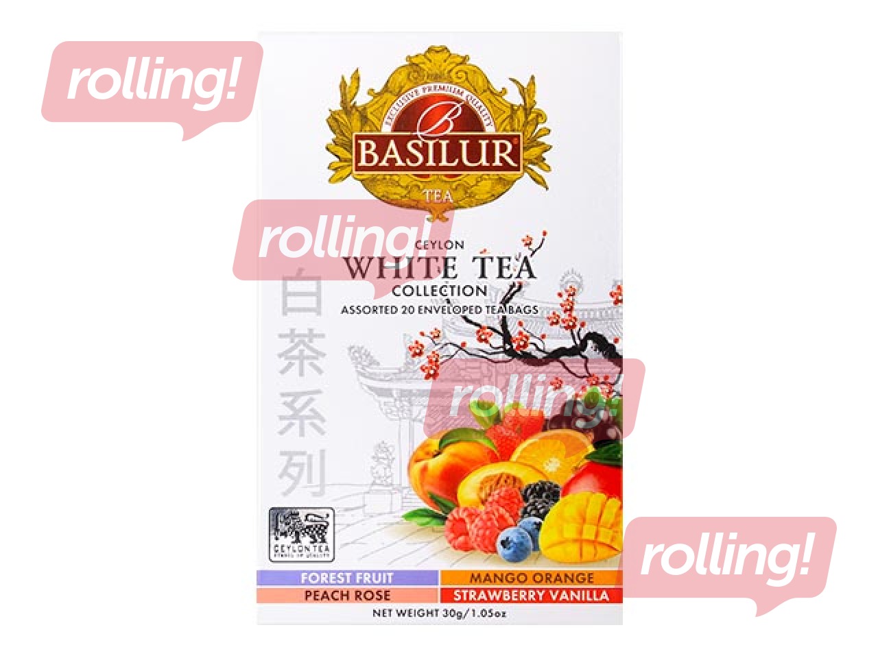 Tēja baltā Basilur Premium White Tea Assorted, 20 pac.