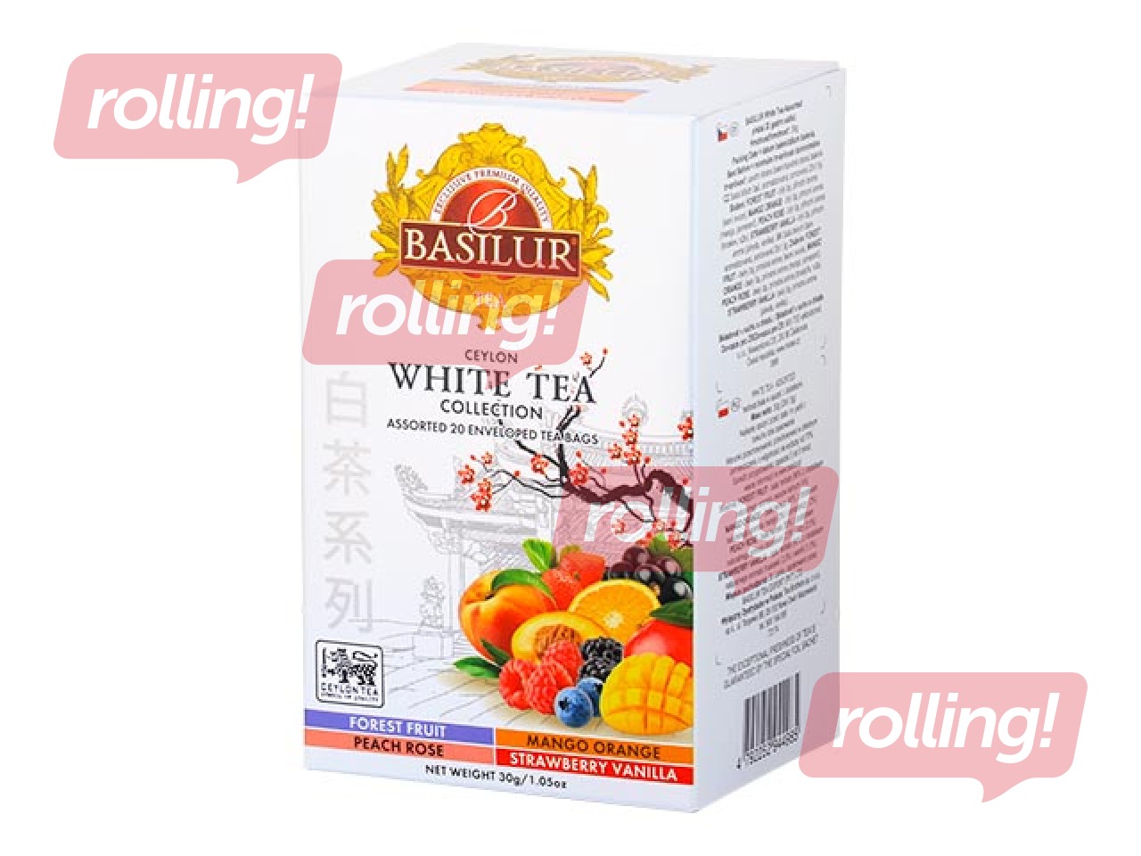 Tēja baltā Basilur Premium White Tea Assorted, 20 pac.
