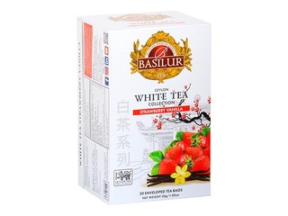 Tēja baltā Basilur Premium White Tea  Strawberry & Vanilla, 20 pac.