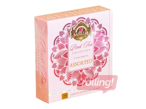 Tēja zaļā Basilur Premium Pink Tea Assorted, 40 pac