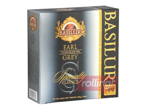Tēja melnā Basilur Specialty Classics Earl Grey, 100 pac