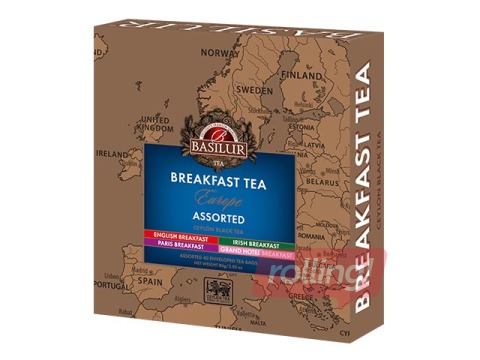 Tēja melnā, Basilur Breakfast tea collection, Eiropa, 80g, 40pac