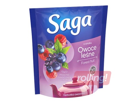 Tēja augļu, Saga, meža ogu, 20pac