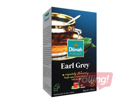 Melnā tēja Earl Grey, Dilmah, 20 pac.