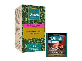 Sarkanā tēja ar mežrozīšu un hibiska garšu, Dilmah, 25 pac.