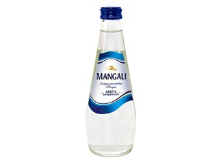 Minerālūdens Mangaļi, gāzēts, stikla pudelē, 0.33l