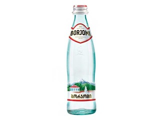 Minerālūdens Borjomi, gāzēts, stikls, 330ml (Taras depozīts iekļauts cenā)