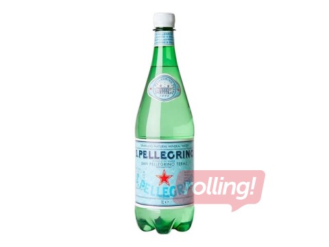 Minerālūdens S.Pellegrino, gāzēts, PET,1L (Taras depozīts iekļauts cenā)