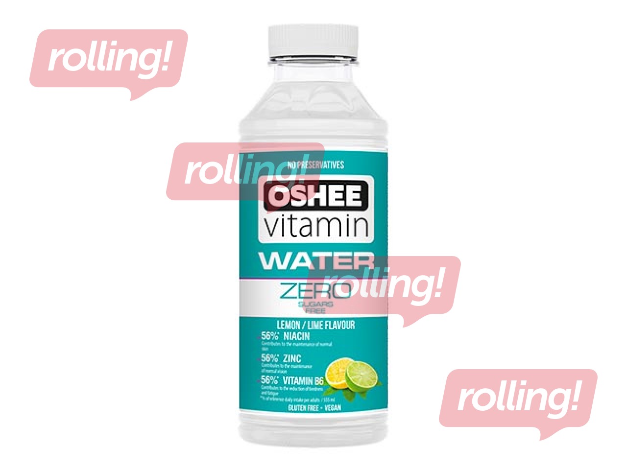 Negāzēts dzēriens Oshee  Zero Lemon-Lime, bez cukura, PET, 555ml (Taras depozīts iekļauts cenā) 