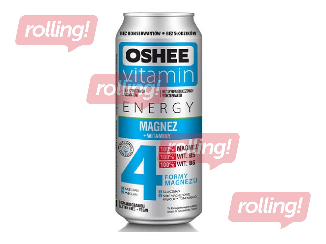 Gāzēts dzēriens Oshee vitaminizēts, magnijs, skārdene, 500ml (Taras depozīts iekļauts cenā)