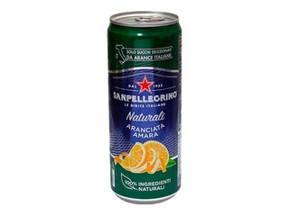 Gāzēts dzēriens Sanpellegrino Bitter Orange, skārdene, 330ml (Taras depozīts iekļauts cenā)