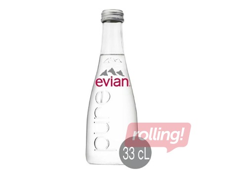 Minerālūdens Evian, negāzēts, stikls, 330ml (Taras depozīts iekļauts cenā)