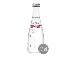 Minerālūdens Evian, negāzēts, stikls, 330ml (Taras depozīts iekļauts cenā)