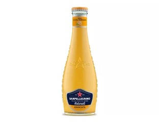 Gāzēts dzēriens S.Pellegrino, Aranciata Naturali, stikls, 200ml (taras depozīts iekļauts cenā)