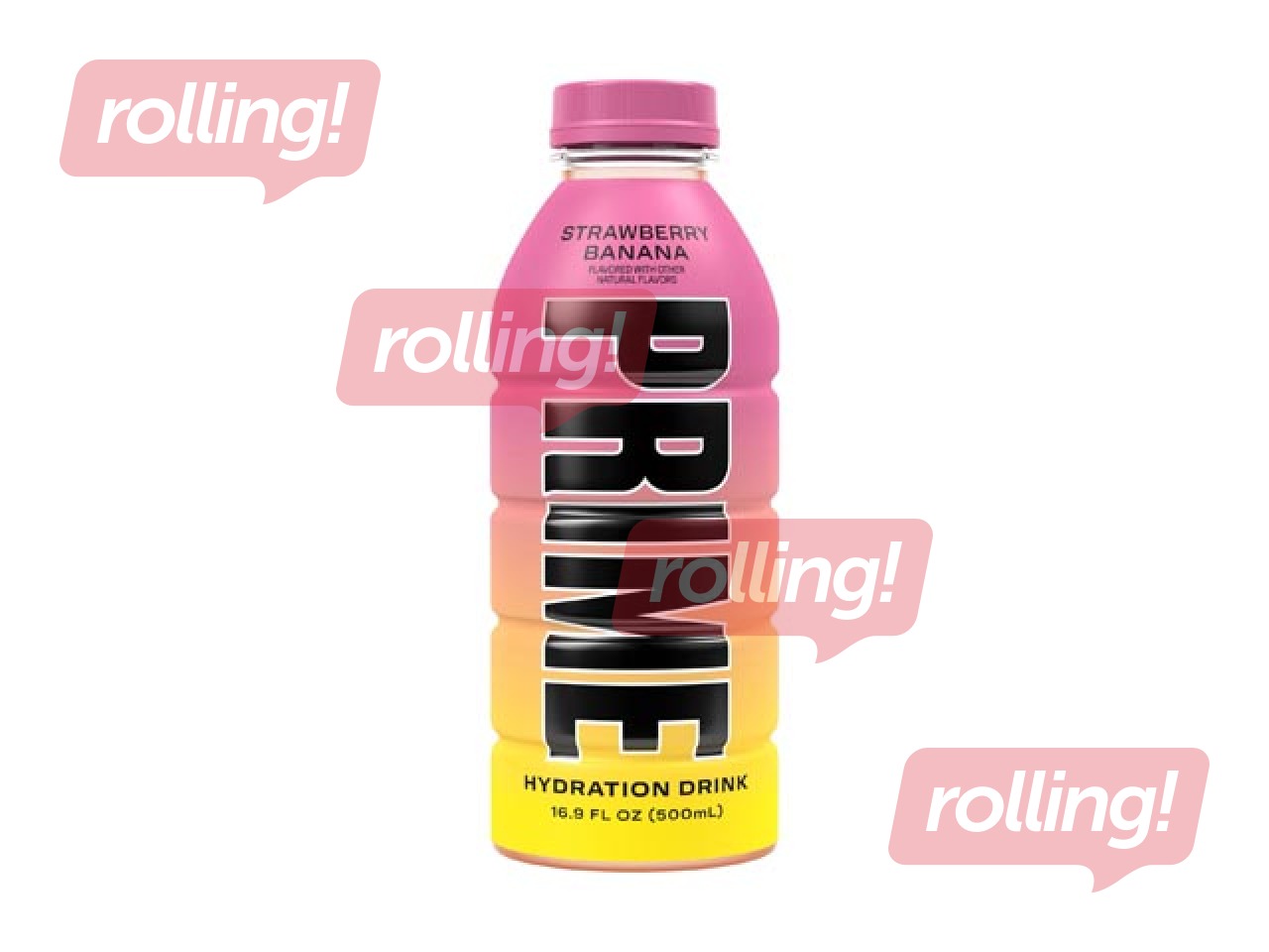 Dzēriens Prime, Strawberry Banana, PET, 500ml (Taras depozīts iekļauts cenā)