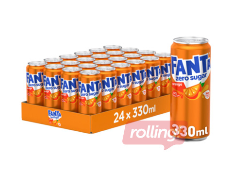 Gāzēts dzēriens Fanta Zero, 330ml