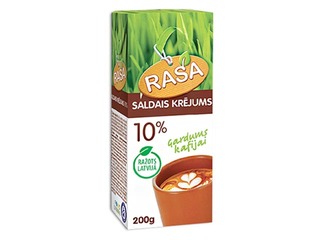Kafijas saldais krējums Rasa, 10%, 200g