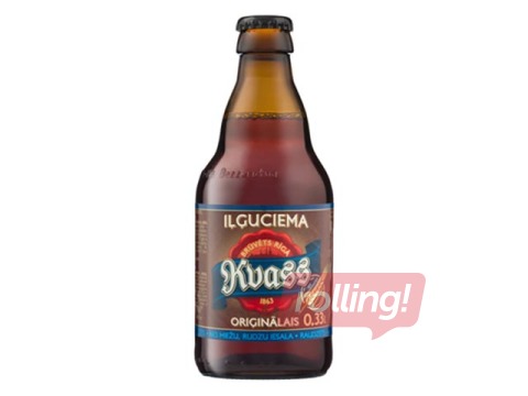 Kvass Iļģuciema Oriģinālais, stikla pudelē, 0.33l