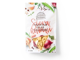 Siera kubiņi Cesvaines piens Pikantie ar zaļumiem, 110g