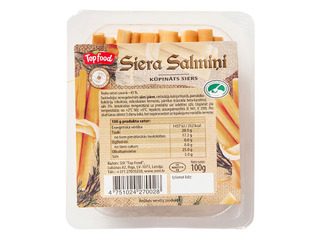 Kūpināts siers Siera salmiņi, 100g