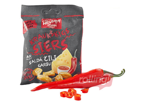 Kraukšķīgs siers Hrumm hrumm saldais čili, 35g