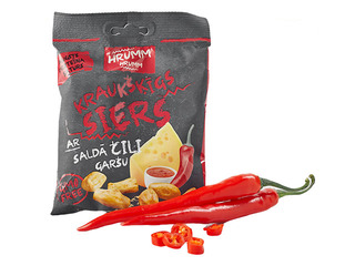 Kraukšķīgs siers Hrumm hrumm saldais čili, 35g