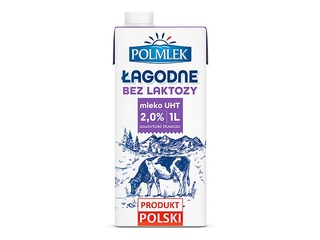 Piens bez laktozes Polmlek, 2%, 1L