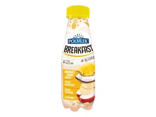 Brokastu dzēriens Polmlek, Breakfast, ābols, banāns, ananass, 300ml 