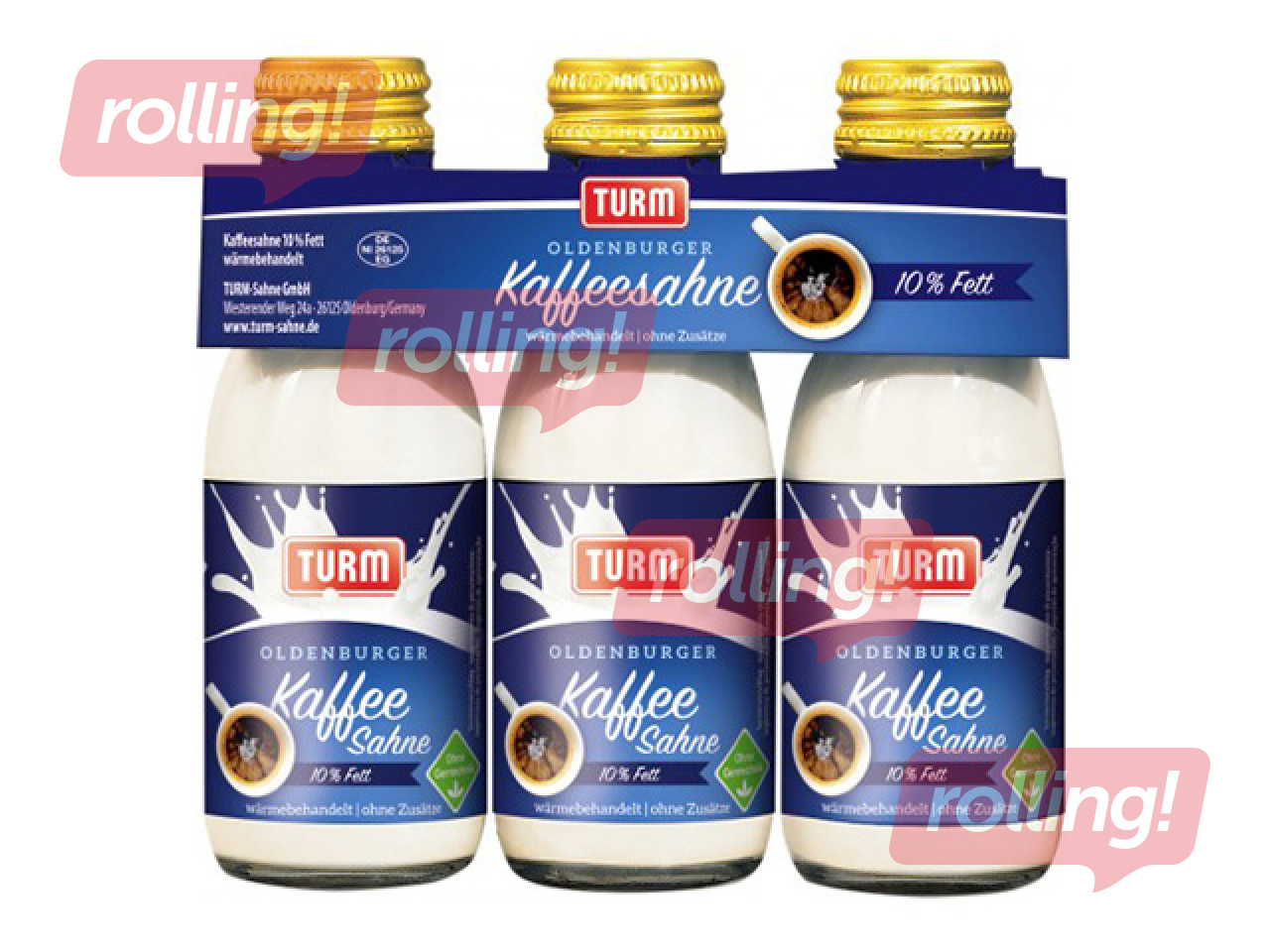 Kafijas krējums, Turm, 10%, 3x100g