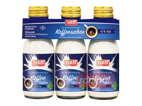 Kafijas krējums, Turm, 10%, 3x100g